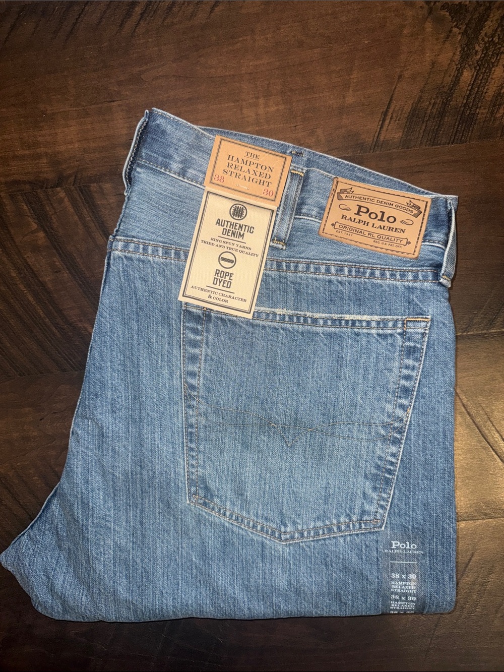 Polo by Ralph Lauren Men’s Light Blue Denim Jeans - Hampton Relaxed